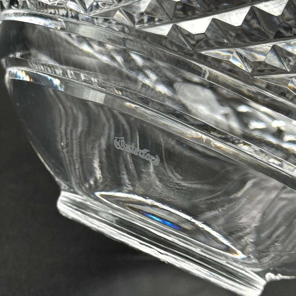 Vintage Waterford Lismore Rose Bowl Cut Crystal Centerpiece Gothic Mark Ireland